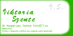 viktoria szente business card